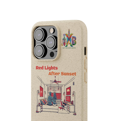 'Red Lights After Sunset'_Plastic Free Biodegradable Phone Case (MHB Edition) - My Higher Being