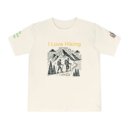 'I Love Hiking' (MHB EDITION)_100% Organic Cotton Unisex T-Shirt
