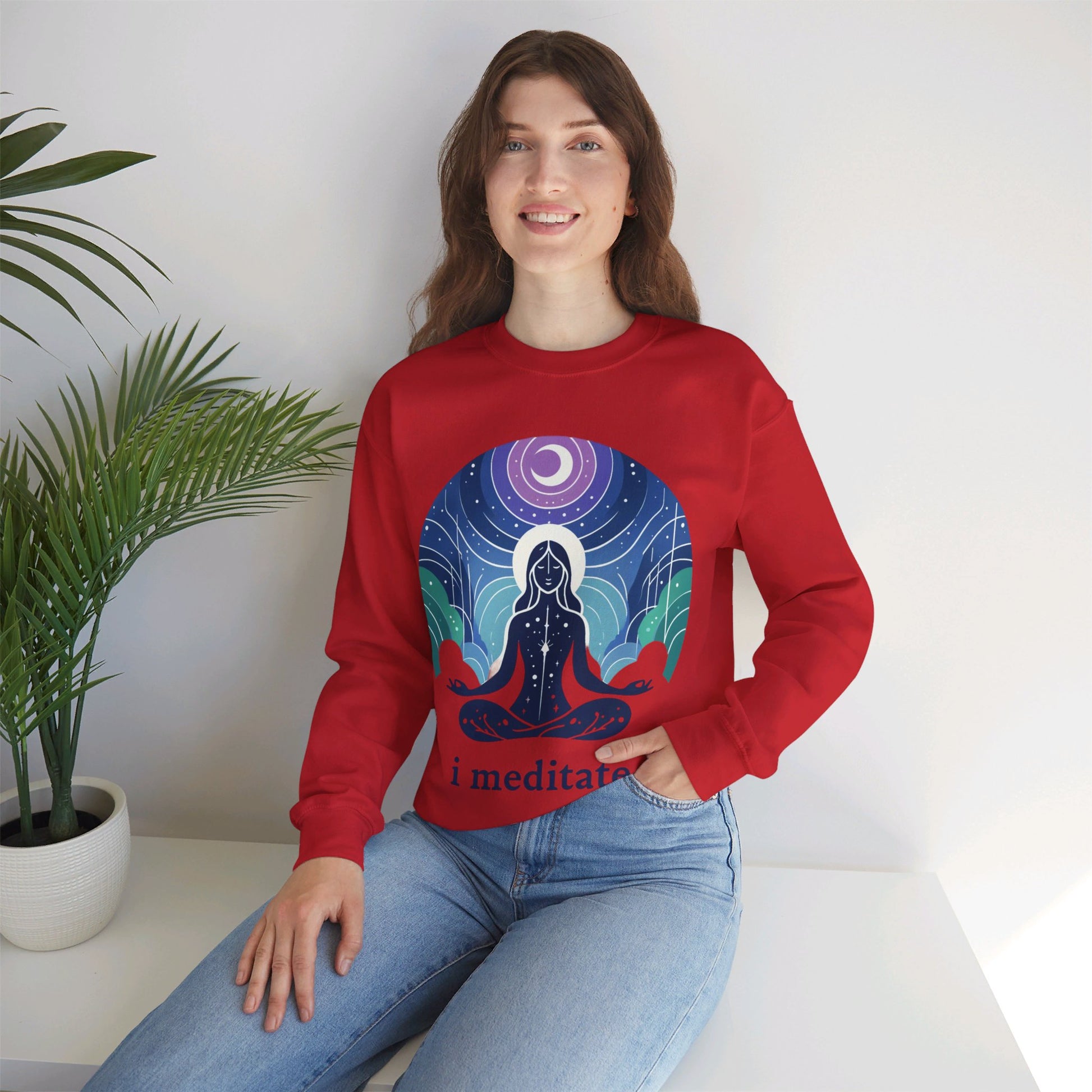 I Meditate Woman's Sweatshirt - My Higher Being