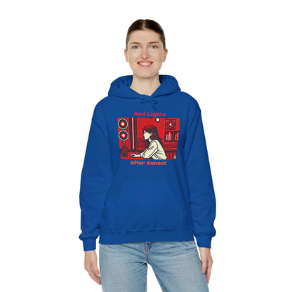 Red Lights After Sunset Woman's Hoodie - My Higher Being