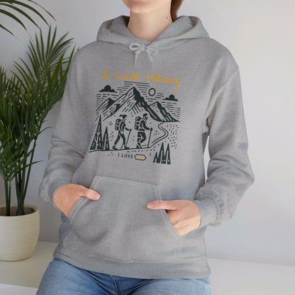 I Love Hiking Couples' Hoodie - My Higher Being