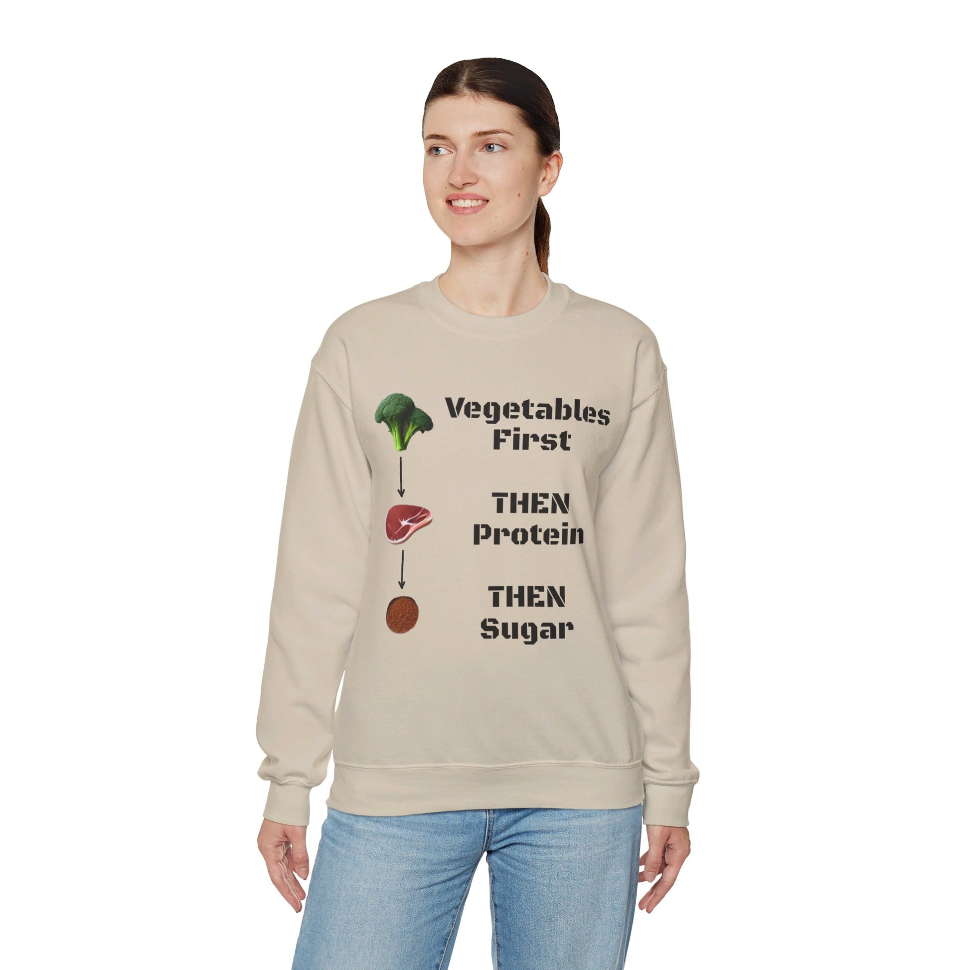 Vegetables First Sweatshirt - My Higher Being