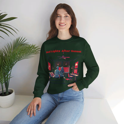 Red Lights After Sunset Couples' Sweatshirt - My Higher Being