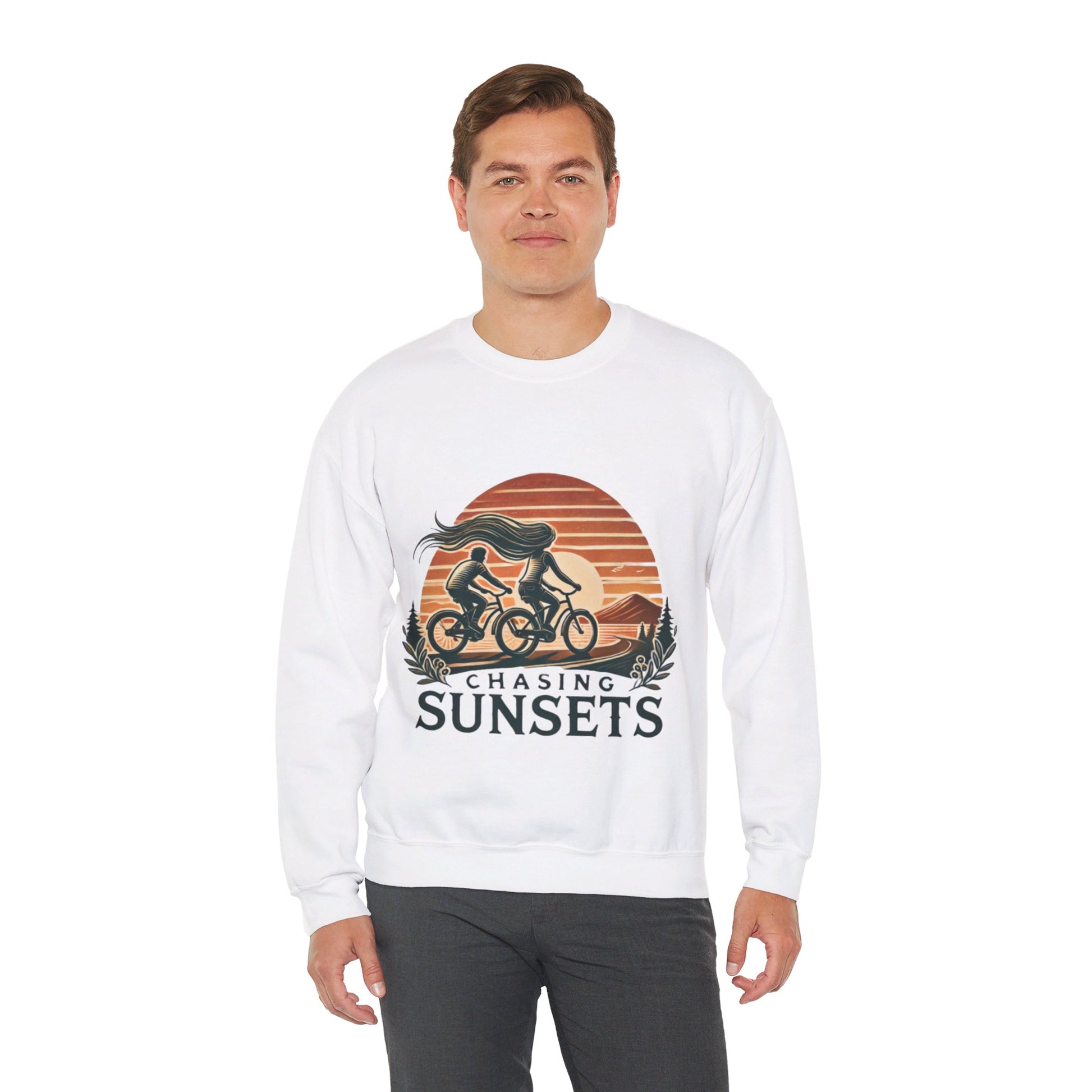 Chasing Sunsets Couples' Sweatshirt - My Higher Being