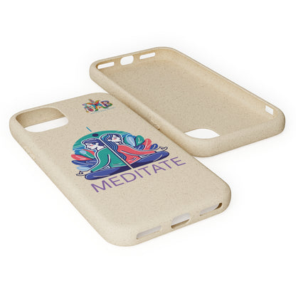 'I Meditate'_Plastic Free Biodegradable Phone Case (MHB Edition) - My Higher Being