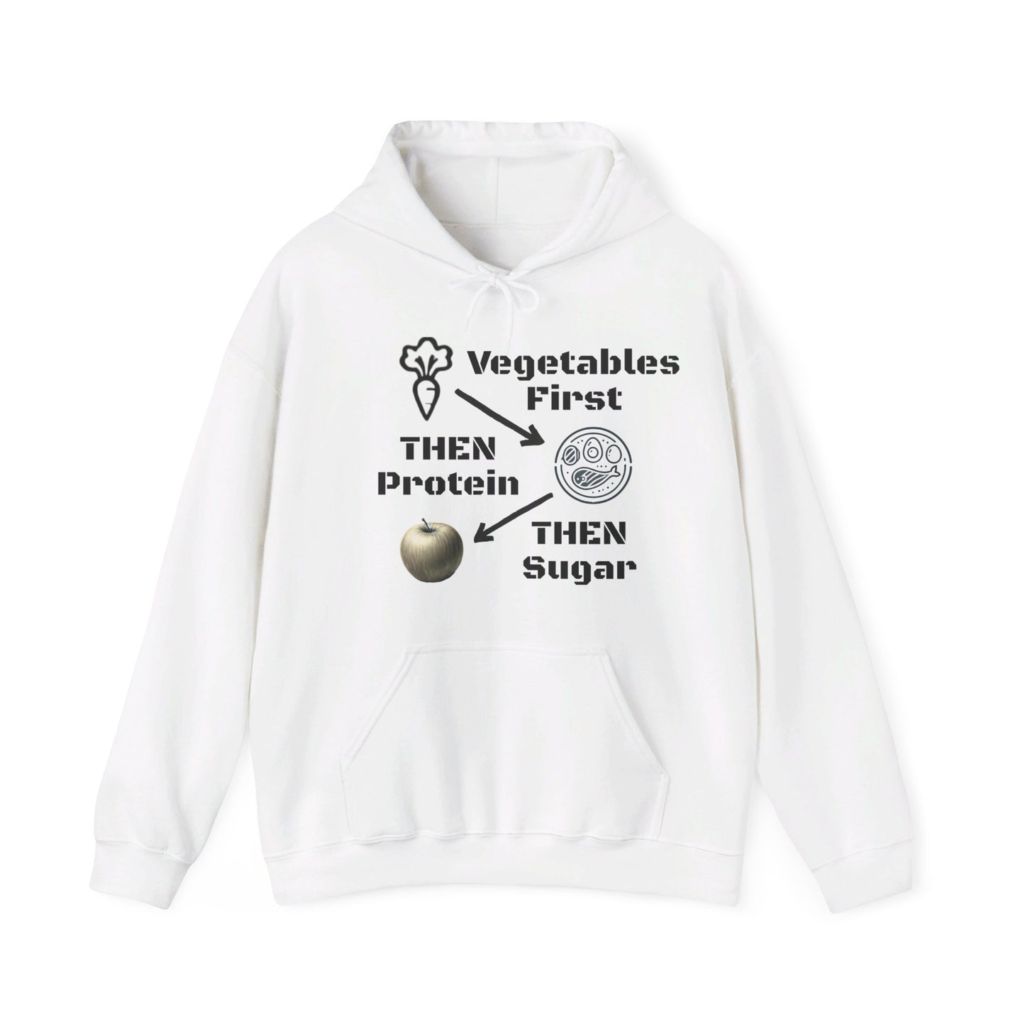 Vegetables First Hoodie - My Higher Being