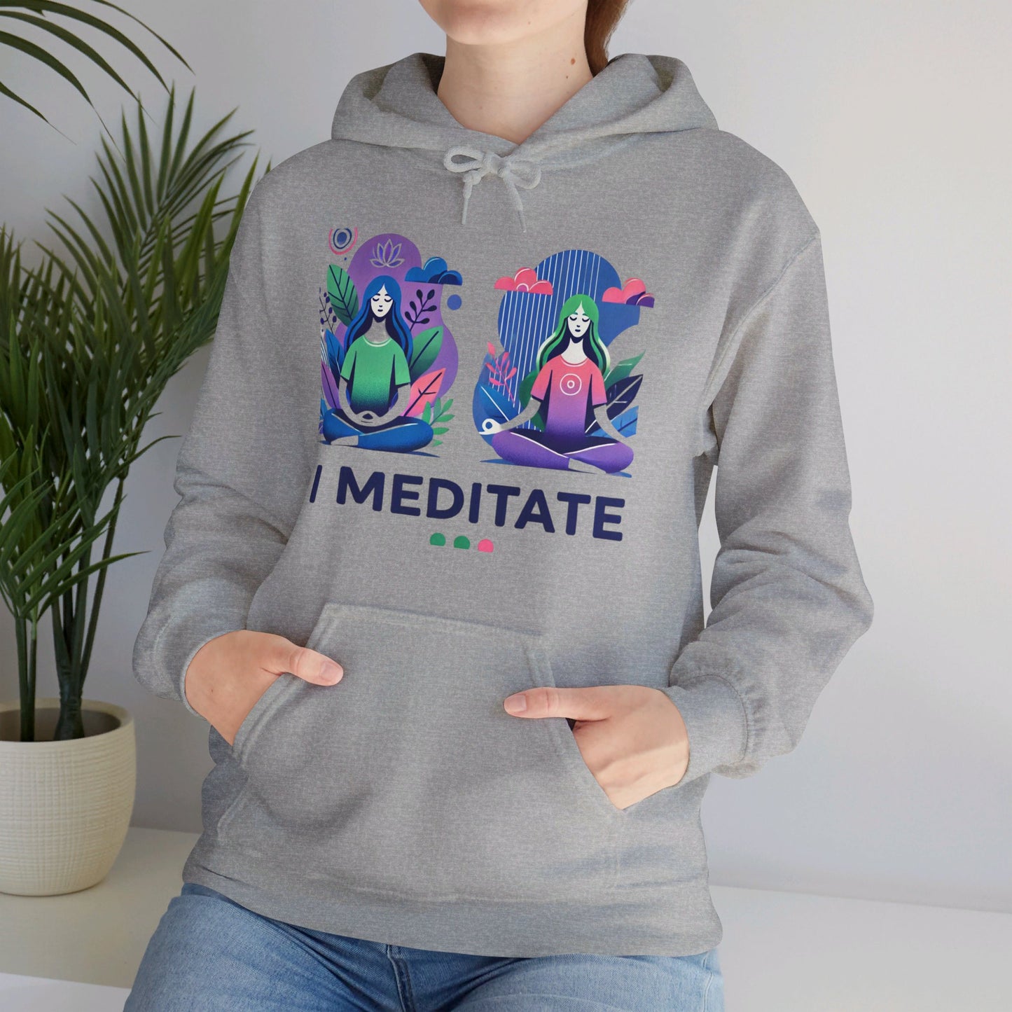 I Meditate Female Double Woman's Hoodie - My Higher Being