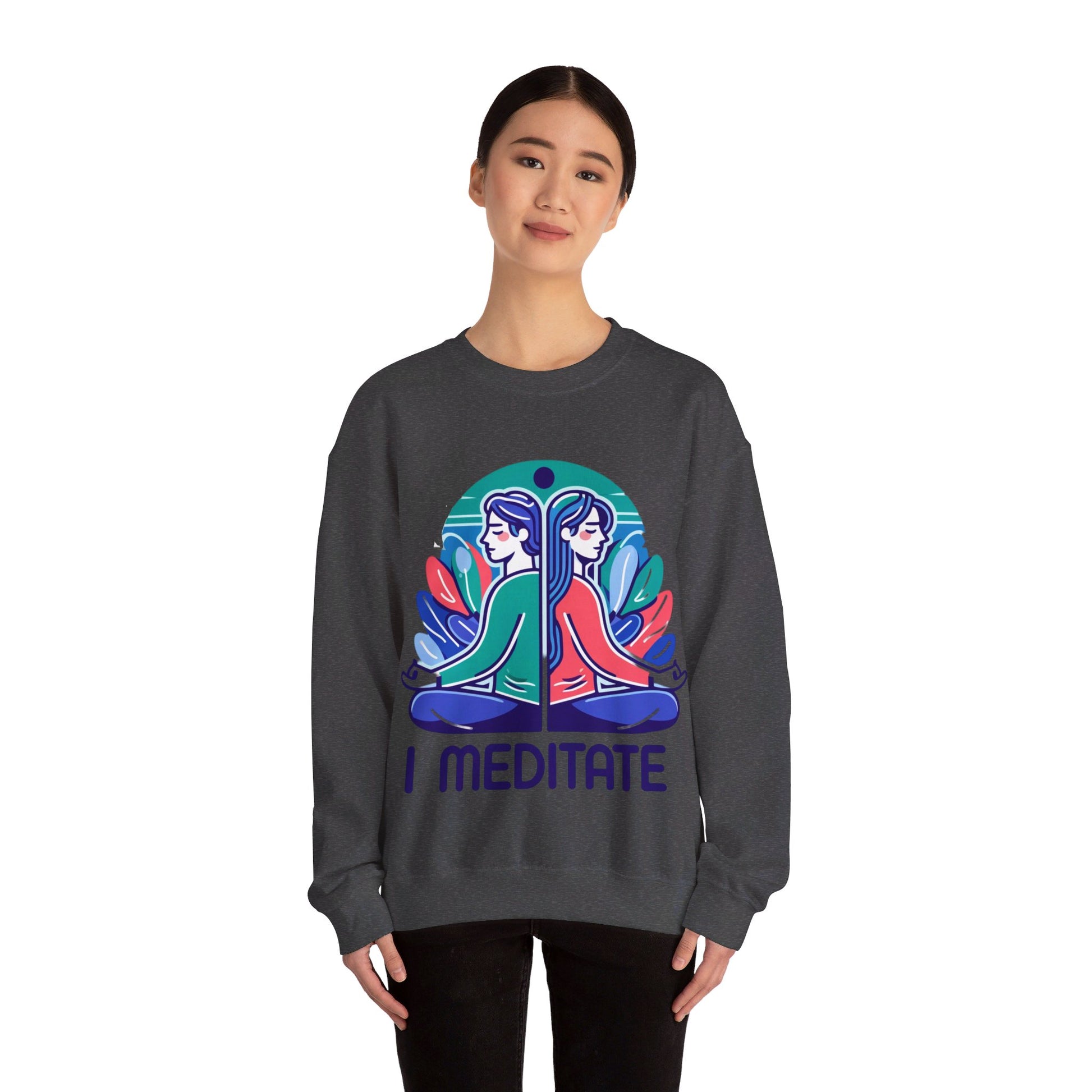 I Meditate Couples' Sweatshirt - My Higher Being