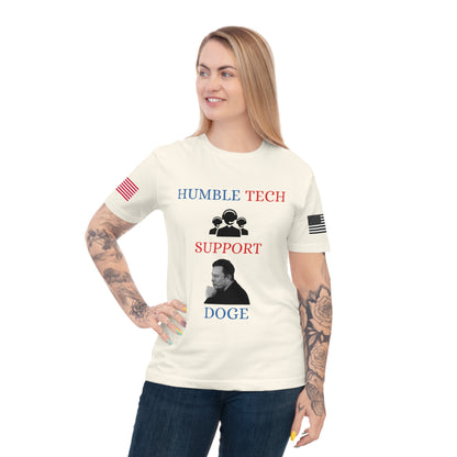 Elon Musk’s ‘Humble Tech Support’ DOGE Initiative Tee _100% Organic Cotton