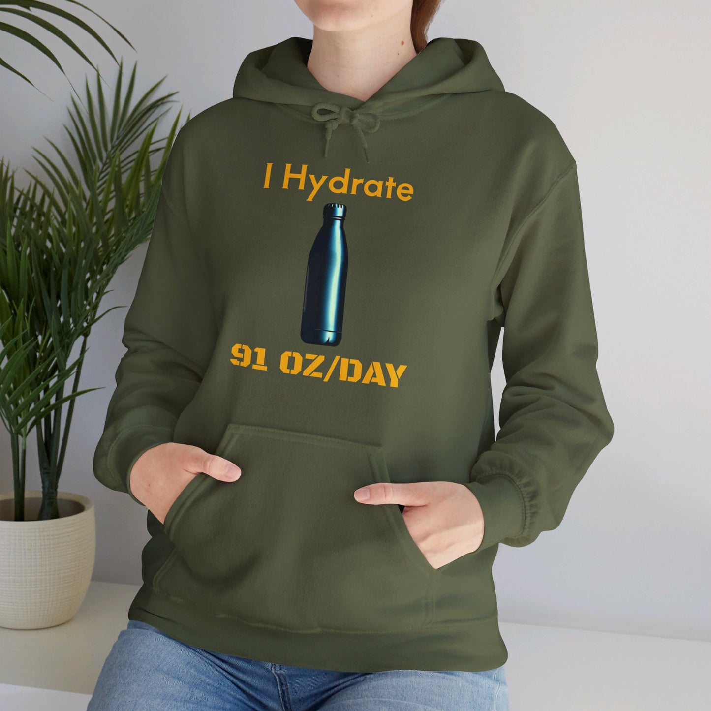 I Hydrate Woman's Hoodie_91 oz/day - My Higher Being