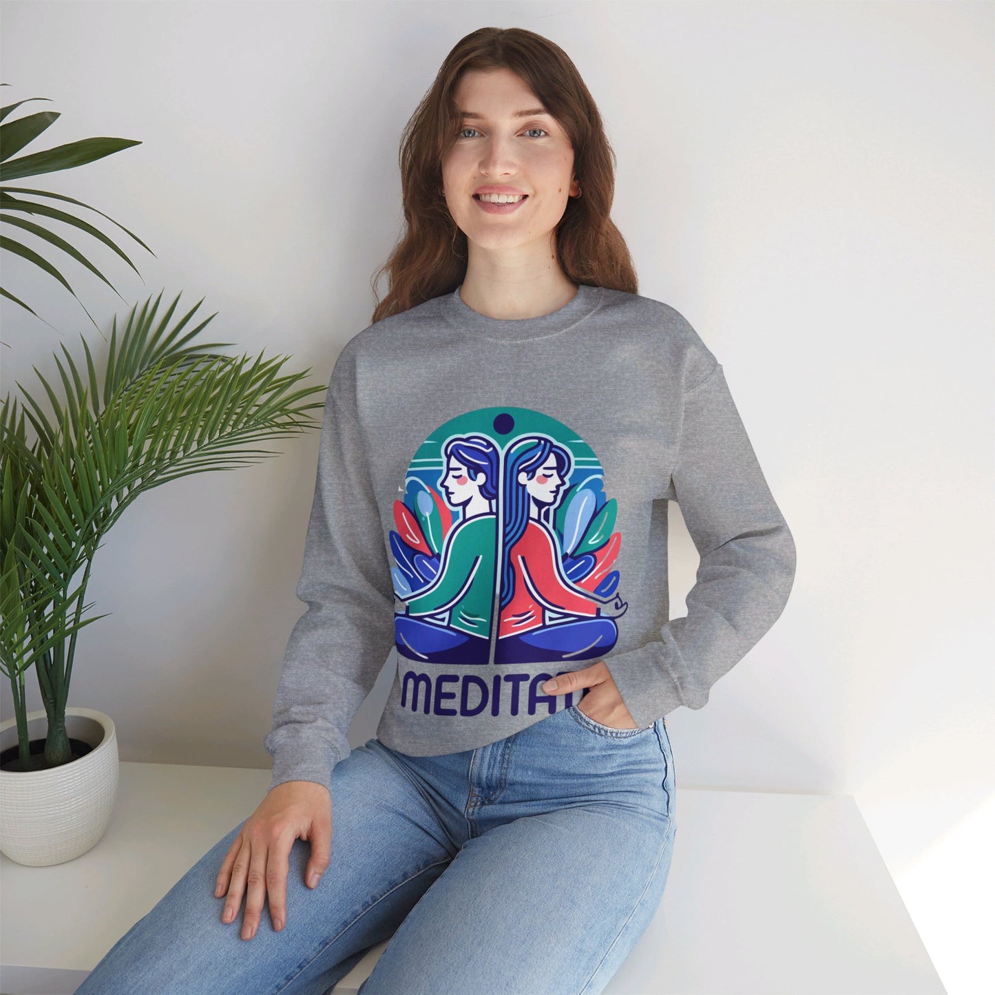 I Meditate Couples' Sweatshirt - My Higher Being