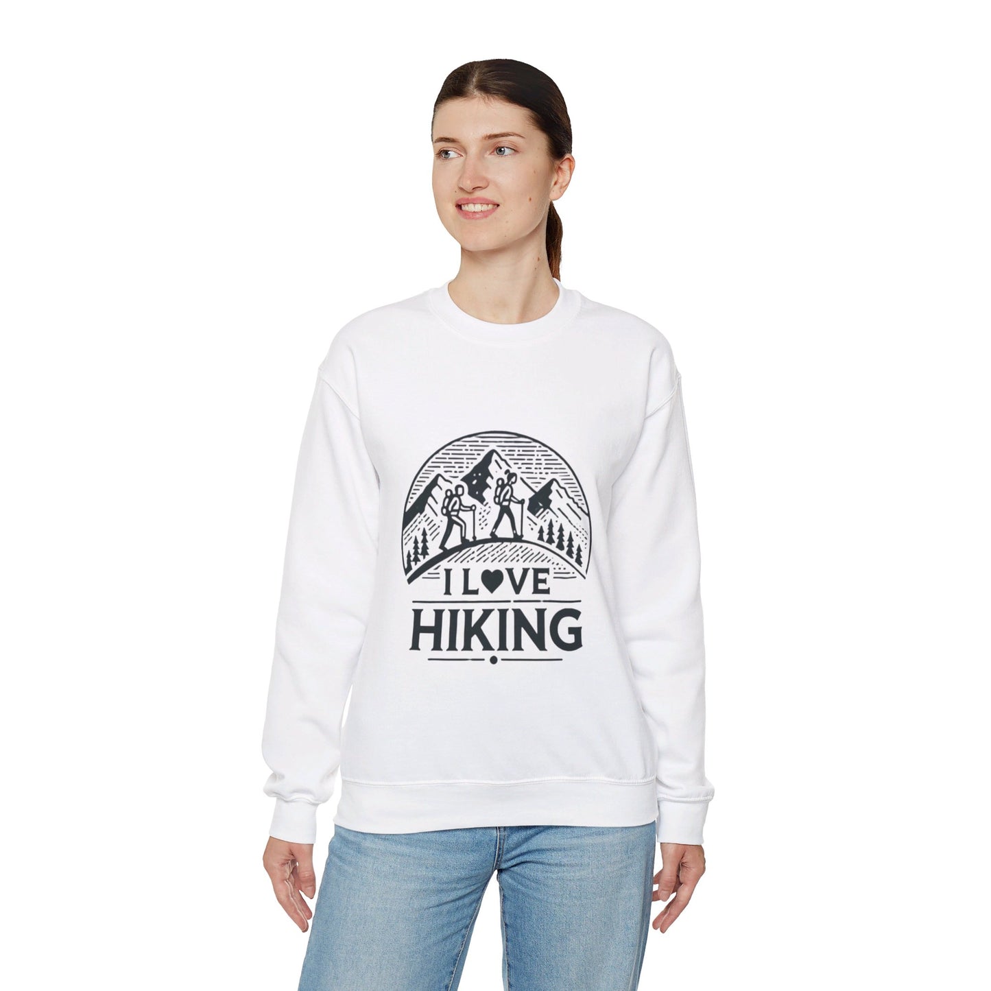 I Love Hiking Couples' Sweatshirt - My Higher Being