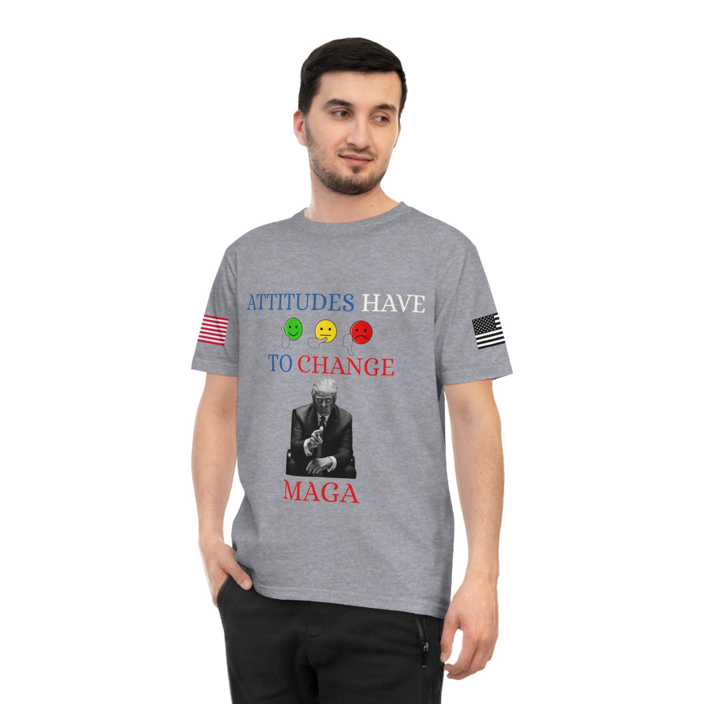 Trump’s Call for Change Tee: Advocating New Attitudes for Peace _100% Organic Cotton