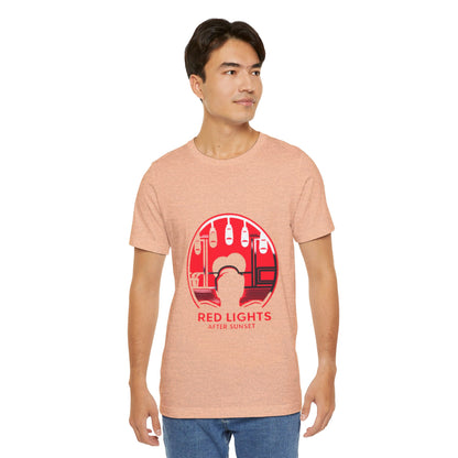 Red Lights After Sunset Man's Tee - My Higher Being