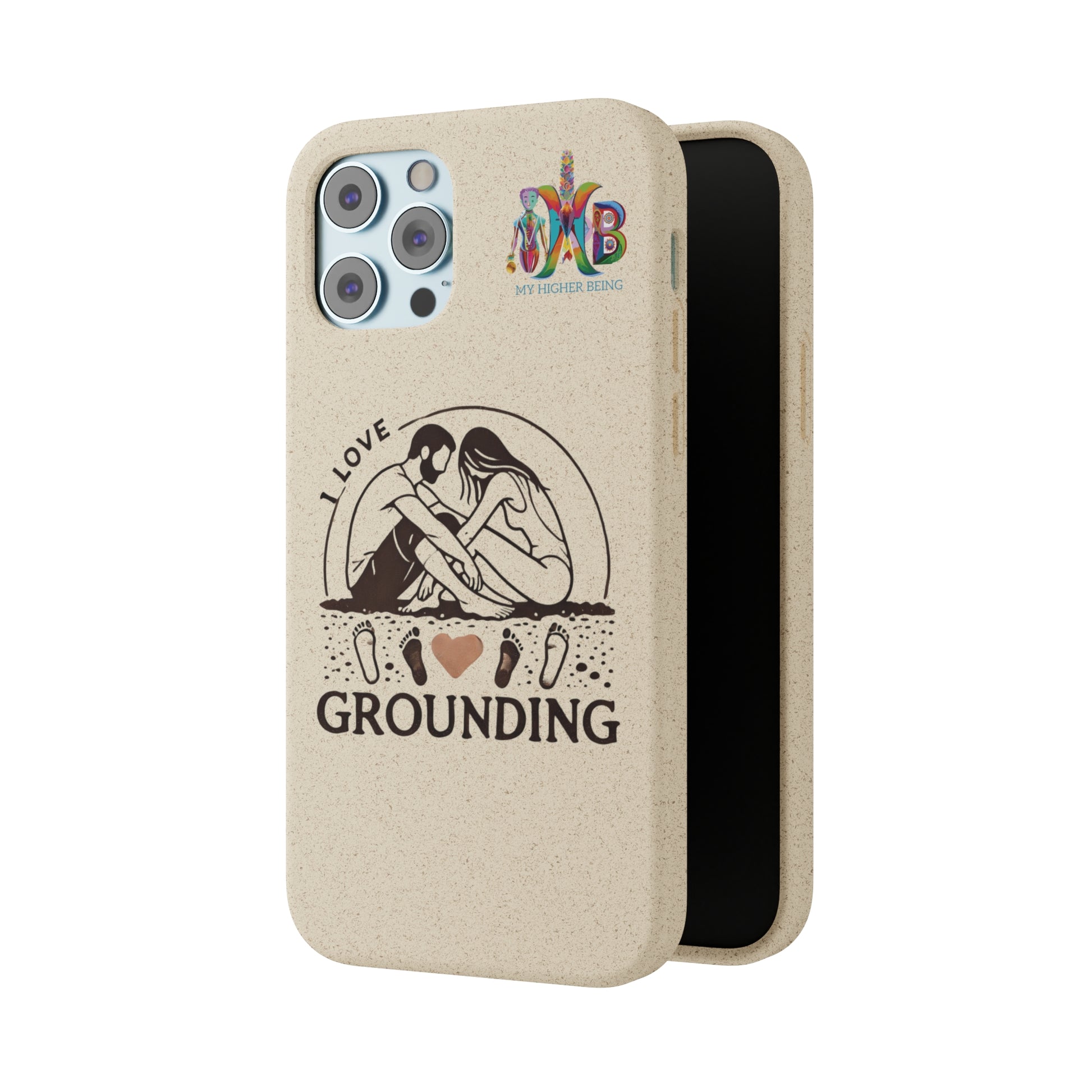 'I Love Grounding'_Plastic Free Biodegradable Phone Case (MHB Edition) - My Higher Being