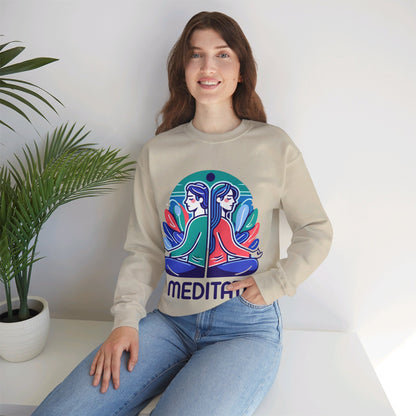 I Meditate Couples' Sweatshirt - My Higher Being