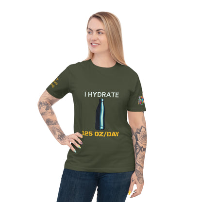 'I Hydrate 125 OZ/DAY' (MHB EDITION)_100% Organic Cotton T-Shirt