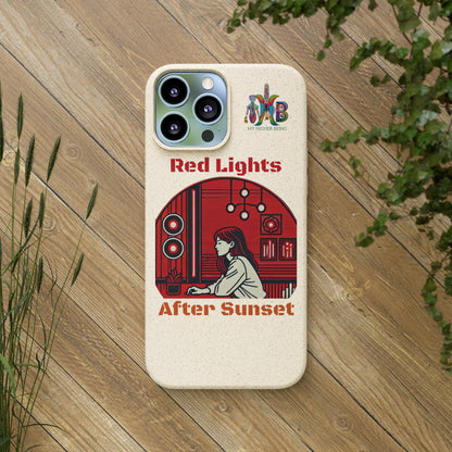 'Red Lights After Sunset'_Plastic Free Biodegradable Phone Case (MHB Edition) - My Higher Being