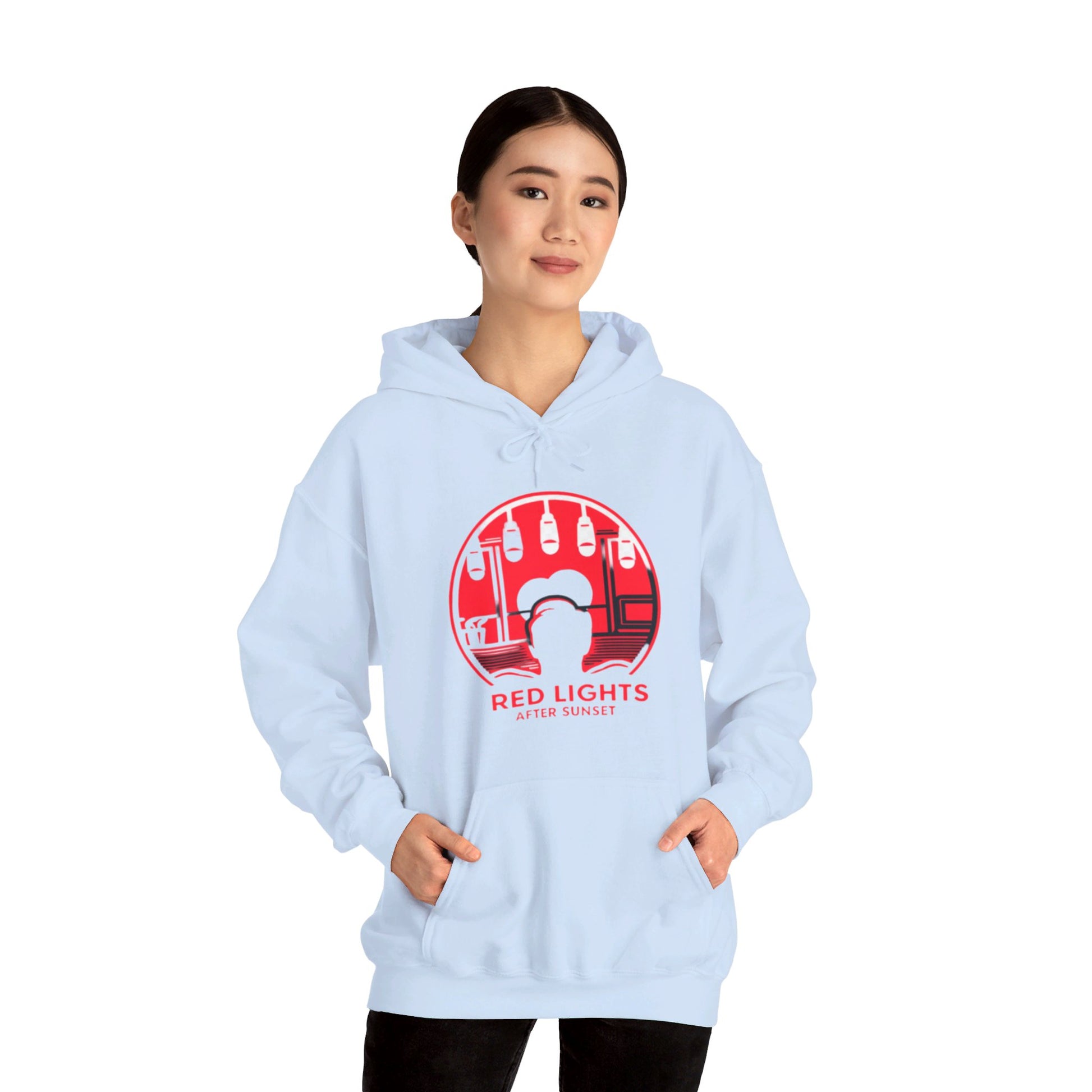 Red Lights After Sunset Man's Hoodie - My Higher Being