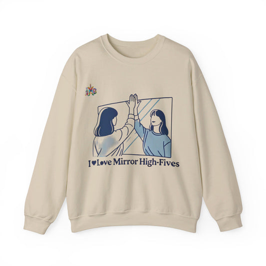 I Love Mirror High Fives Woman's Sweatshirt - My Higher Being