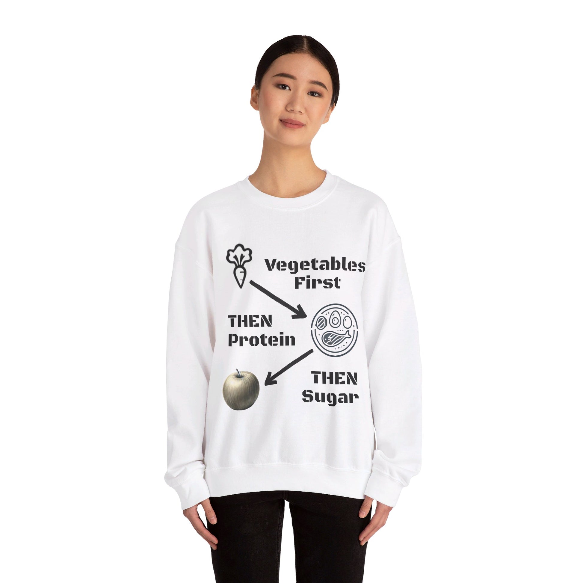 Vegetables First Sweatshirt - My Higher Being