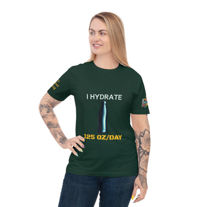 'I Hydrate 125 OZ/DAY' (MHB EDITION)_100% Organic Cotton T-Shirt