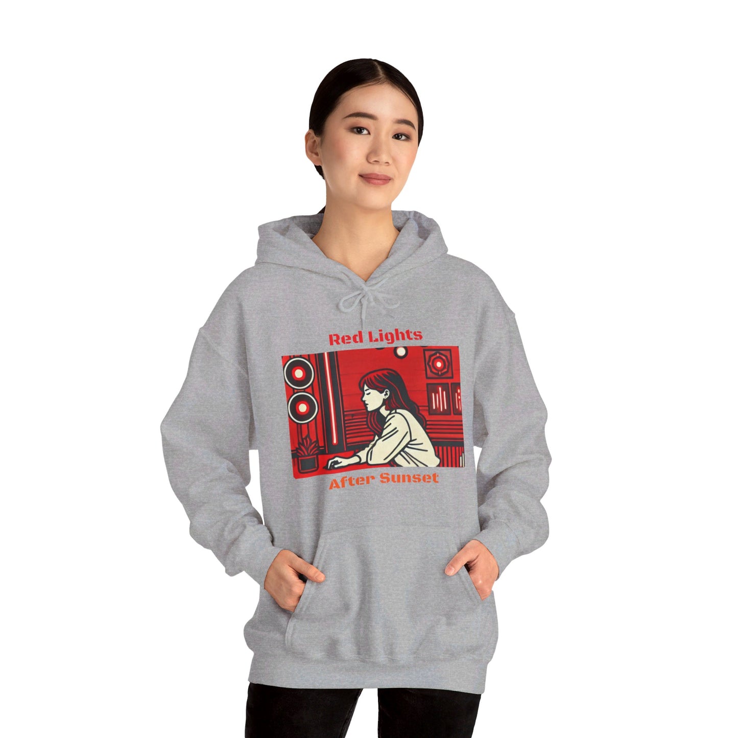 Red Lights After Sunset Woman's Hoodie - My Higher Being