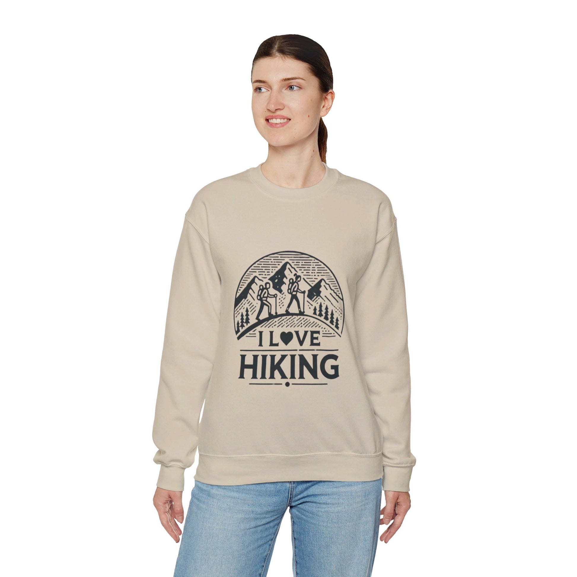 I Love Hiking Couples' Sweatshirt - My Higher Being