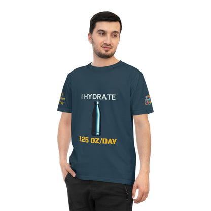 'I Hydrate 125 OZ/DAY' (MHB EDITION)_100% Organic Cotton T-Shirt