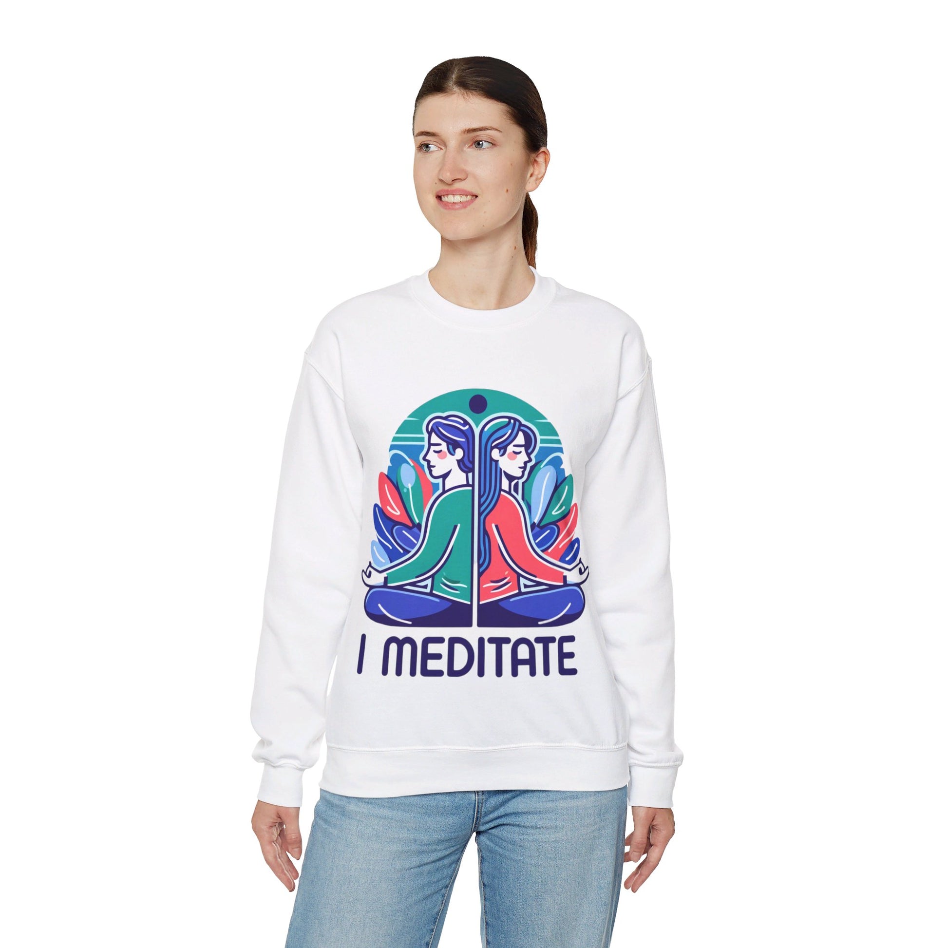 I Meditate Couples' Sweatshirt - My Higher Being