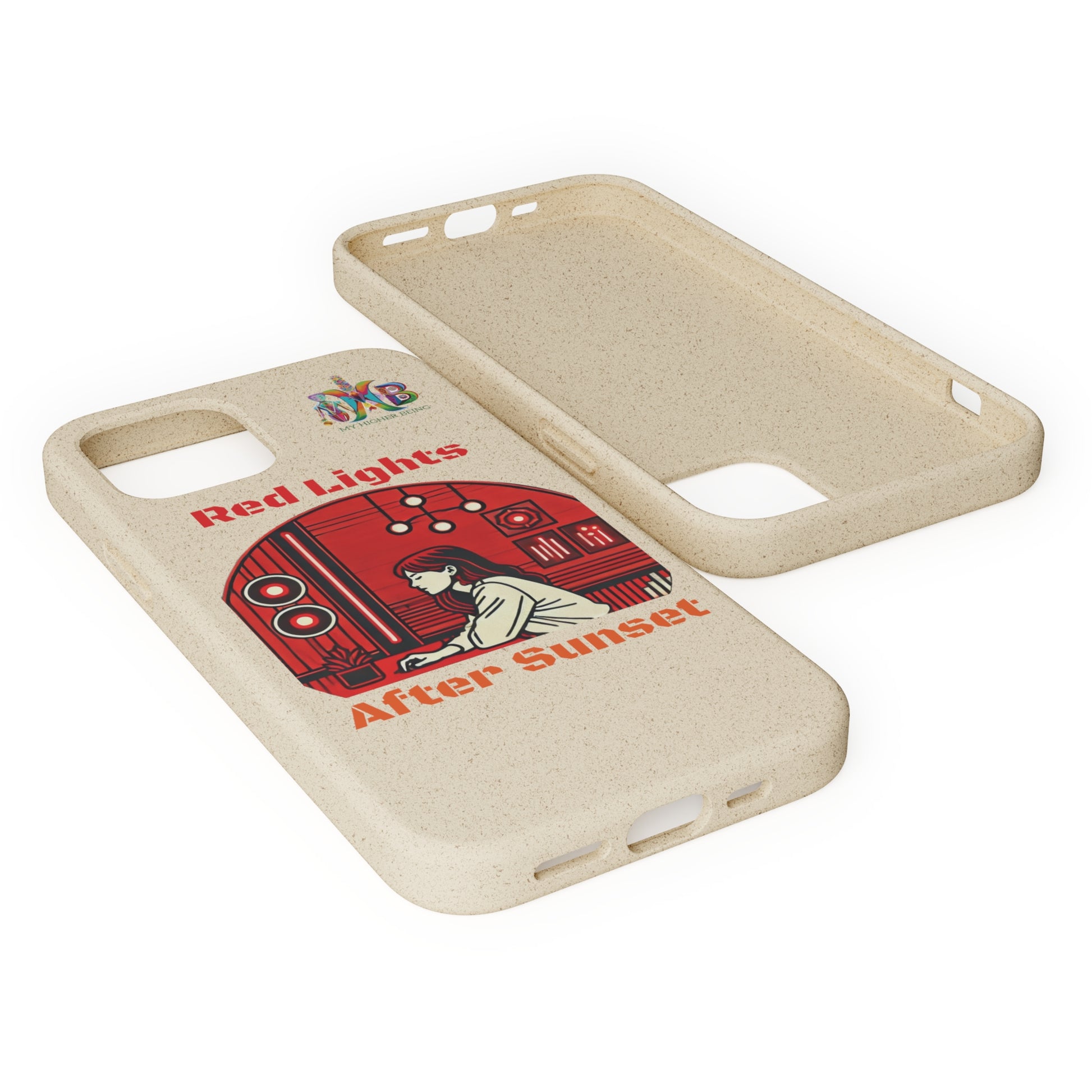 'Red Lights After Sunset'_Plastic Free Biodegradable Phone Case (MHB Edition) - My Higher Being