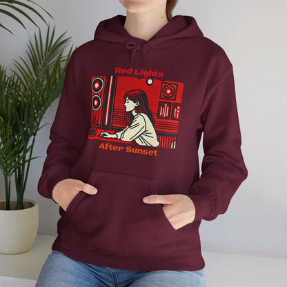 Red Lights After Sunset Woman's Hoodie - My Higher Being