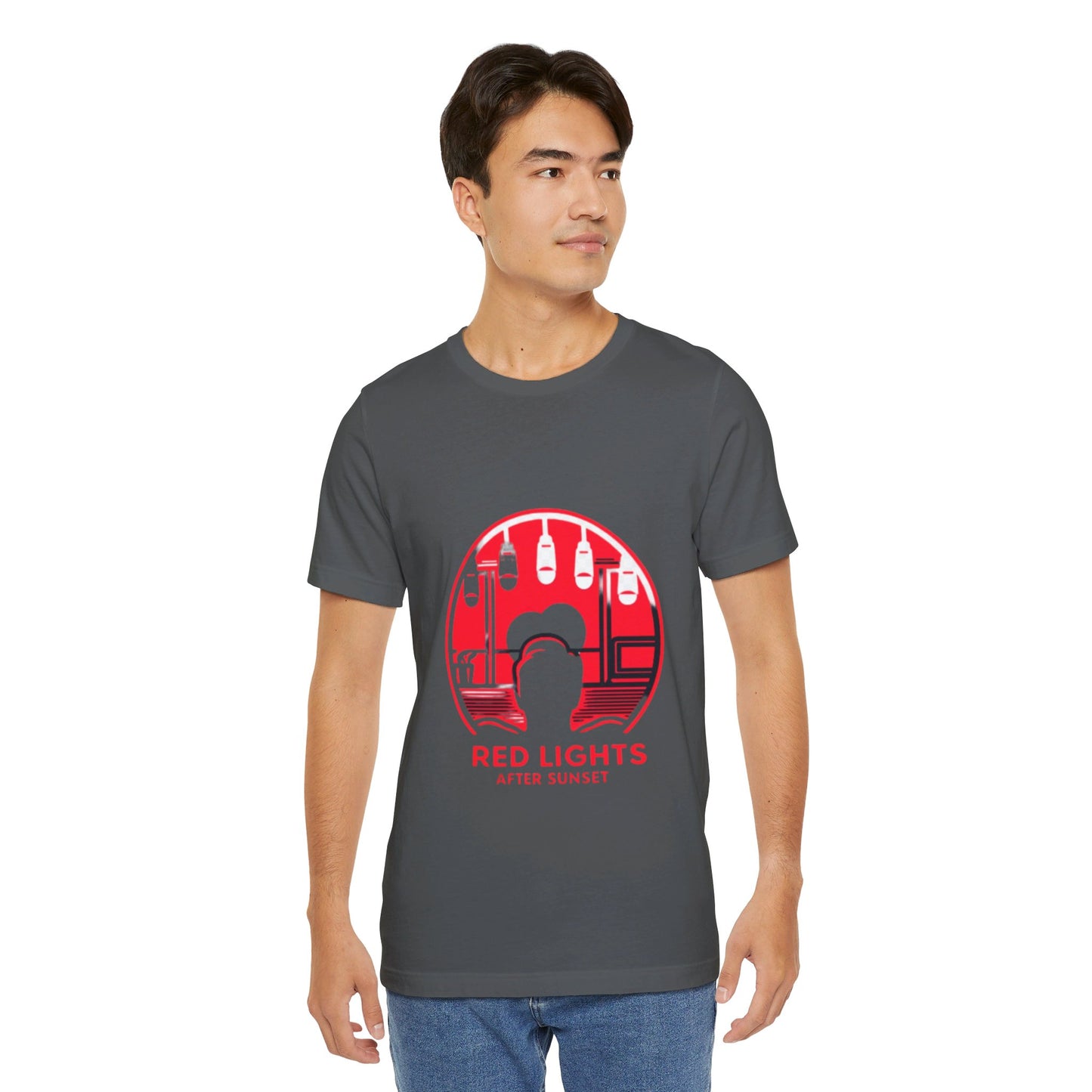 Red Lights After Sunset Man's Tee - My Higher Being