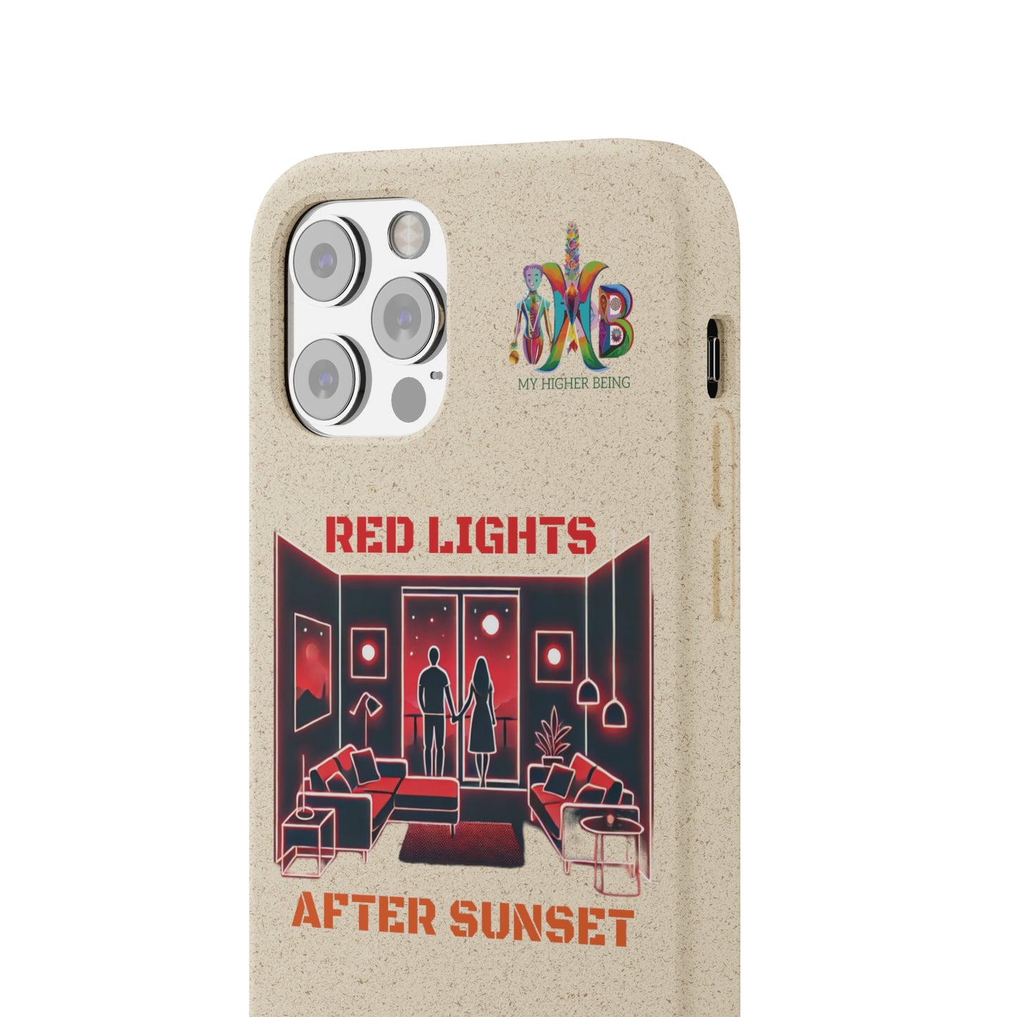 'Red Lights After Sunset'_Plastic Free Biodegradable Phone Case (MHB Edition) - My Higher Being