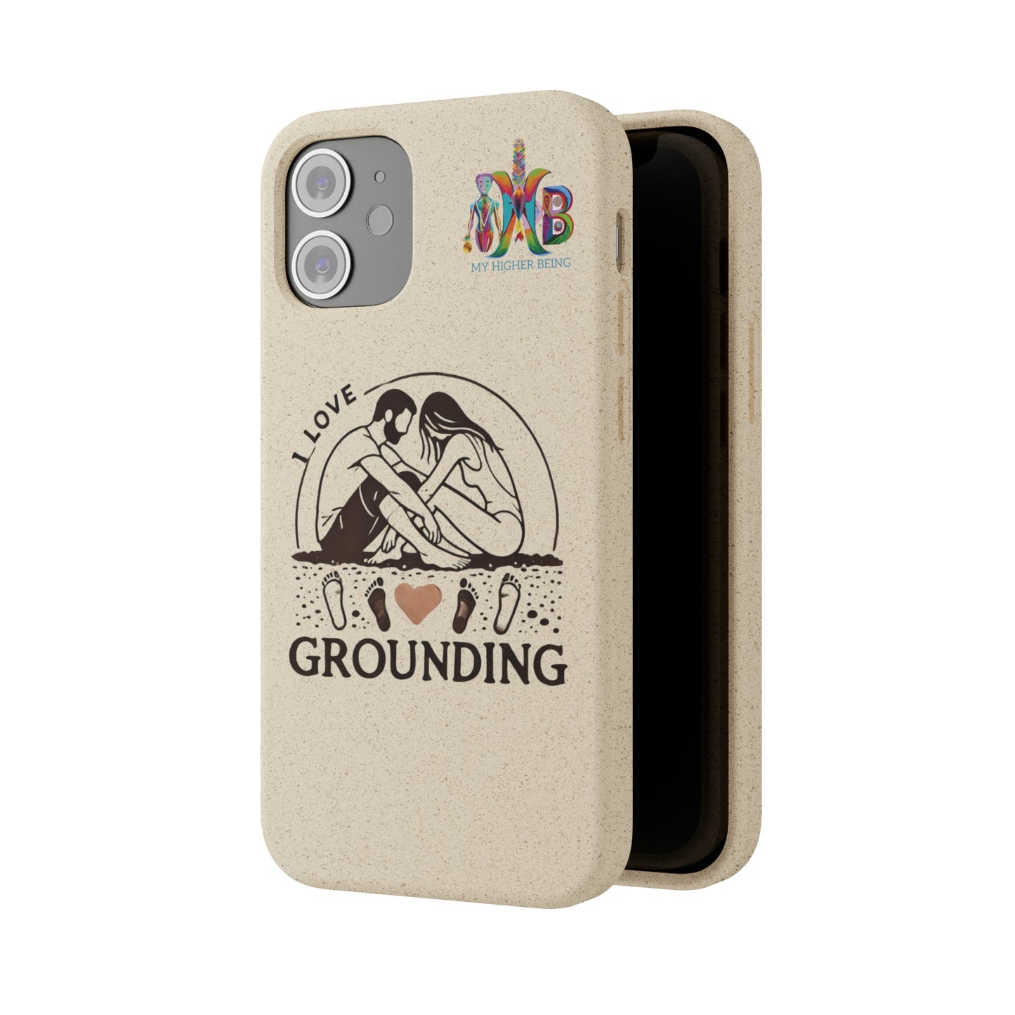 'I Love Grounding'_Plastic Free Biodegradable Phone Case (MHB Edition) - My Higher Being