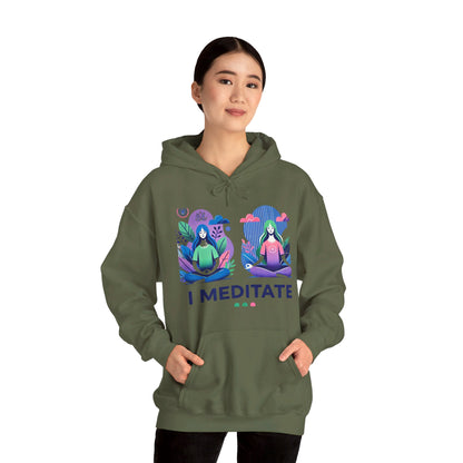 I Meditate Female Double Woman's Hoodie - My Higher Being