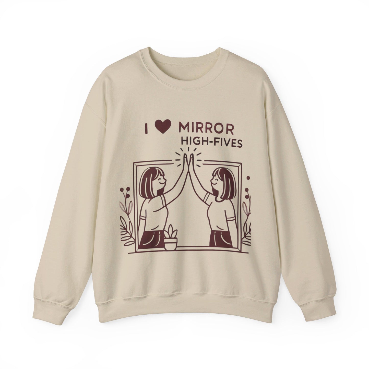 I Love Mirror High Fives Woman's Sweatshirt - My Higher Being