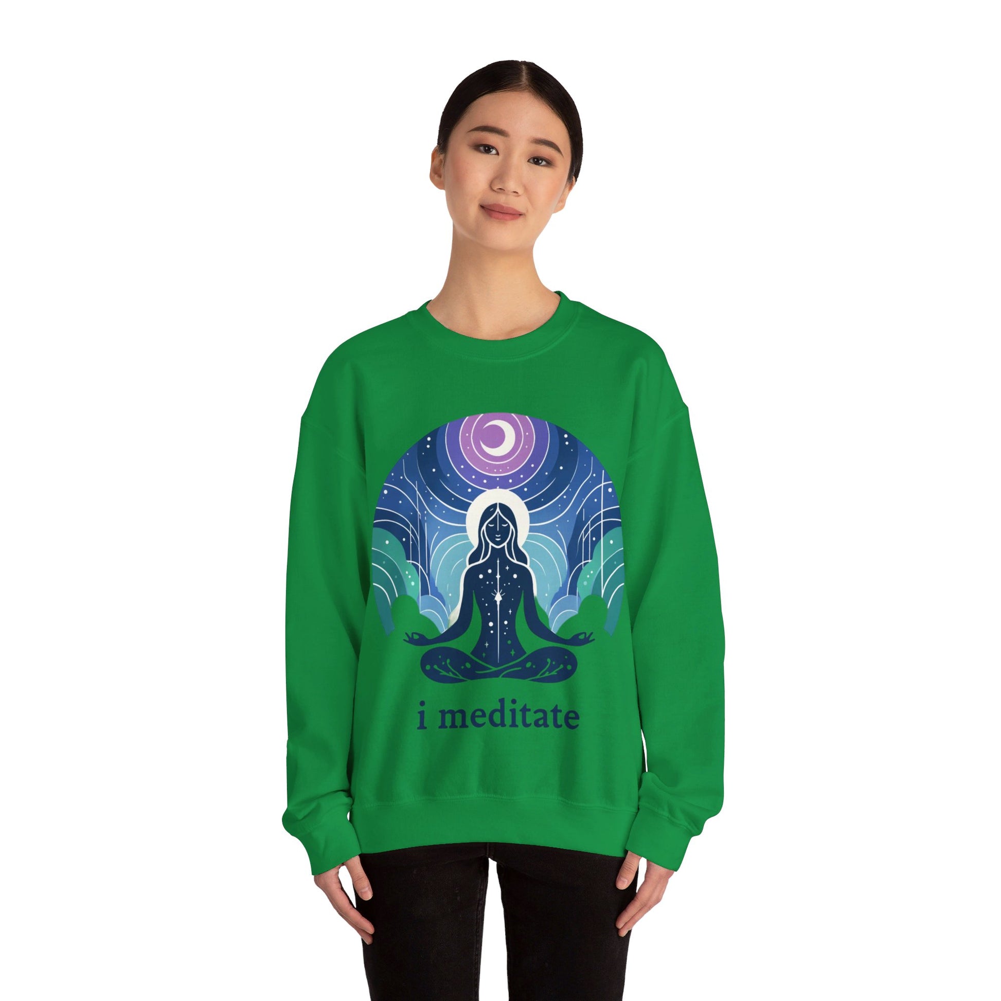 I Meditate Woman's Sweatshirt - My Higher Being