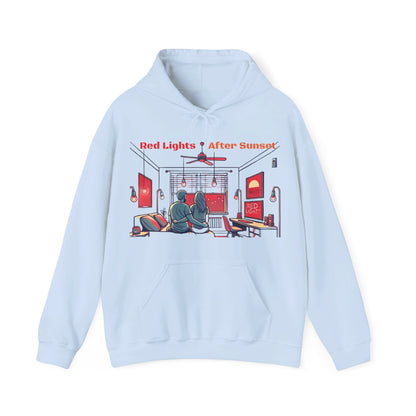 Red Lights After Sunset Couples' Hoodie - My Higher Being