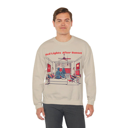 Red Lights After Sunset Couples' Sweatshirt - My Higher Being