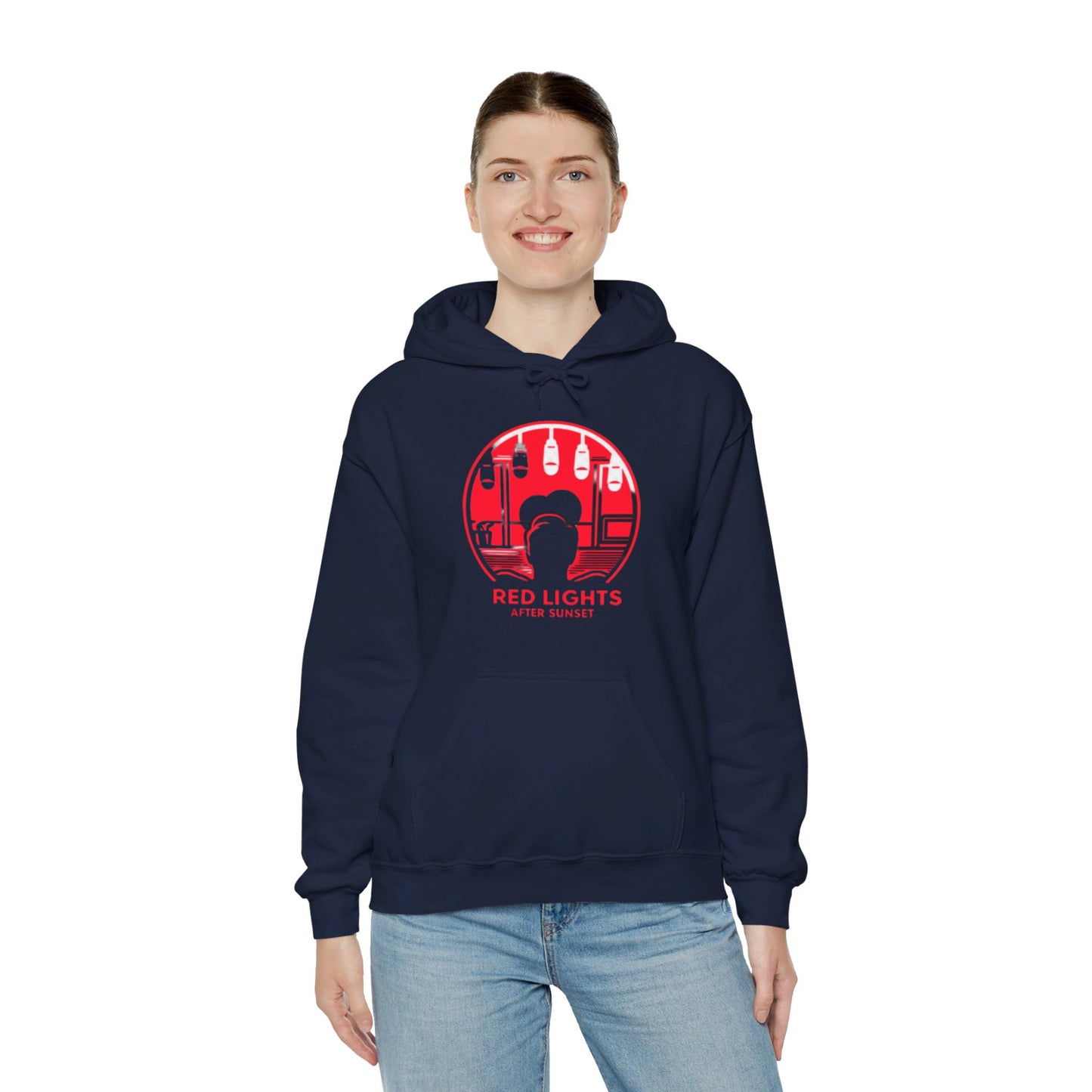 Red Lights After Sunset Man's Hoodie - My Higher Being