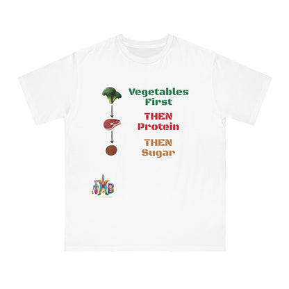 'Vegetables First'_100% Organic Cotton T-Shirt - My Higher Being