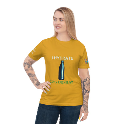 'I Hydrate 125 OZ/DAY' (MHB EDITION)_100% Organic Cotton T-Shirt