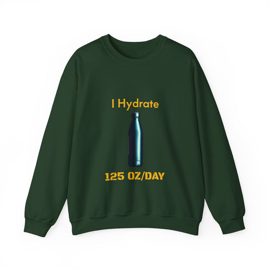 I Hydrate Man's Sweatshirt_125 oz/day - My Higher Being