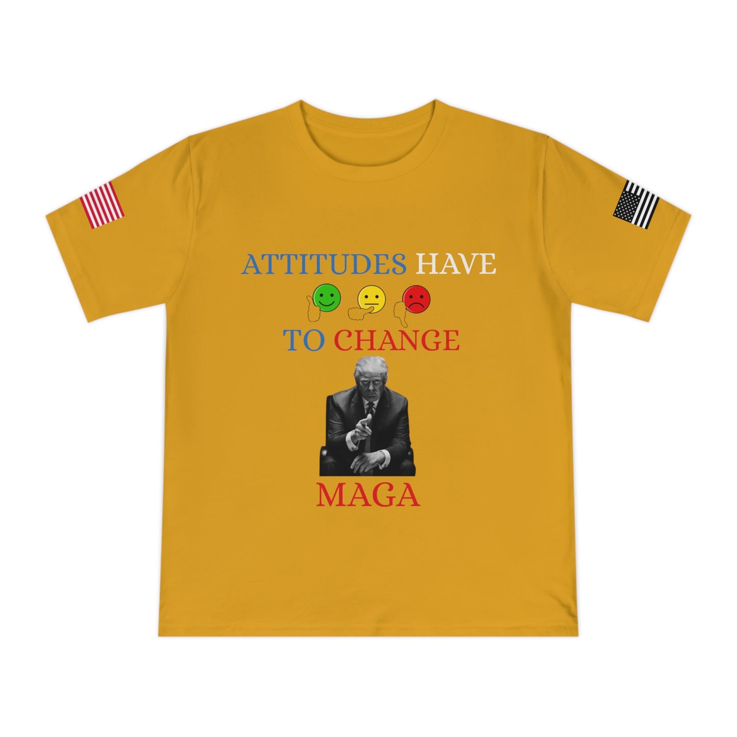 Trump’s Call for Change Tee: Advocating New Attitudes for Peace _100% Organic Cotton