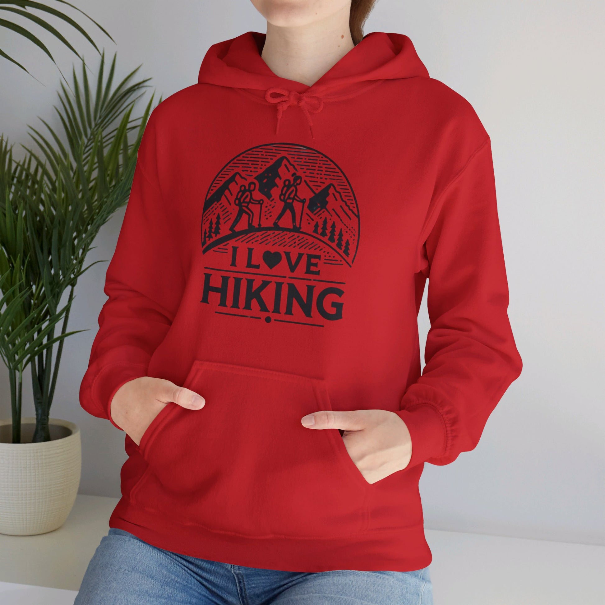 I Love Hiking Couples' Hoodie - My Higher Being