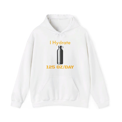 I Hydrate Man's Hoodie_125 oz/day - My Higher Being