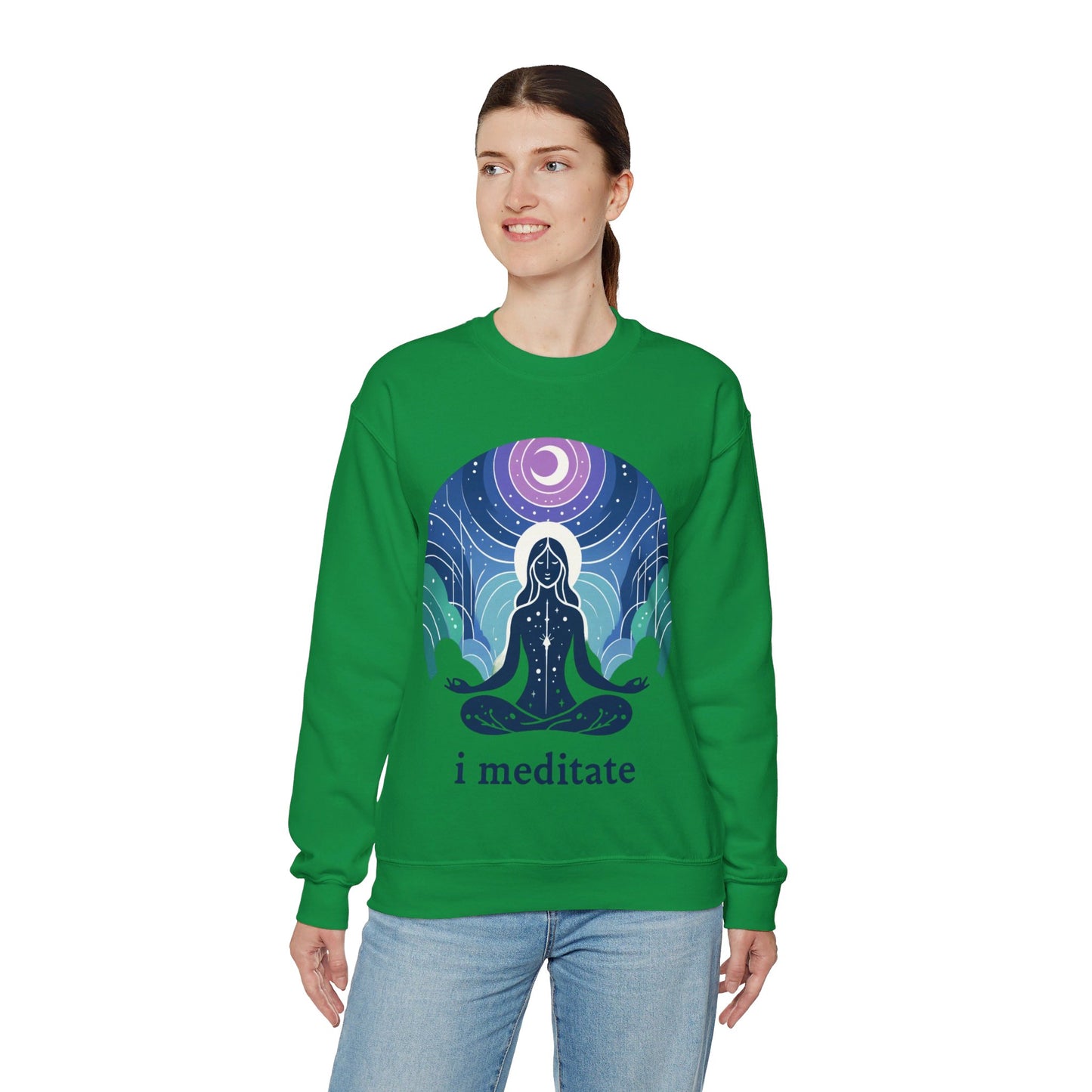 I Meditate Woman's Sweatshirt - My Higher Being