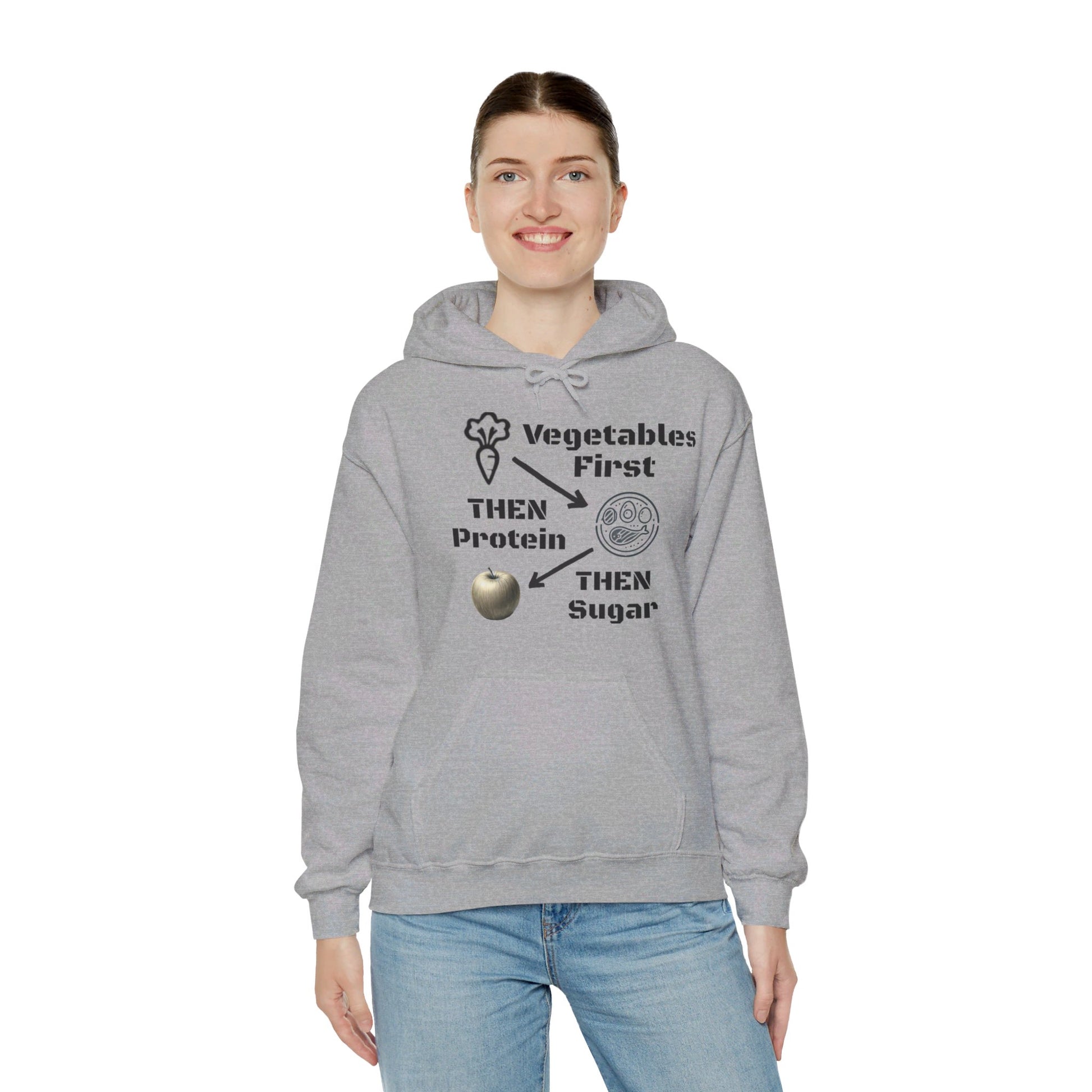 Vegetables First Hoodie - My Higher Being