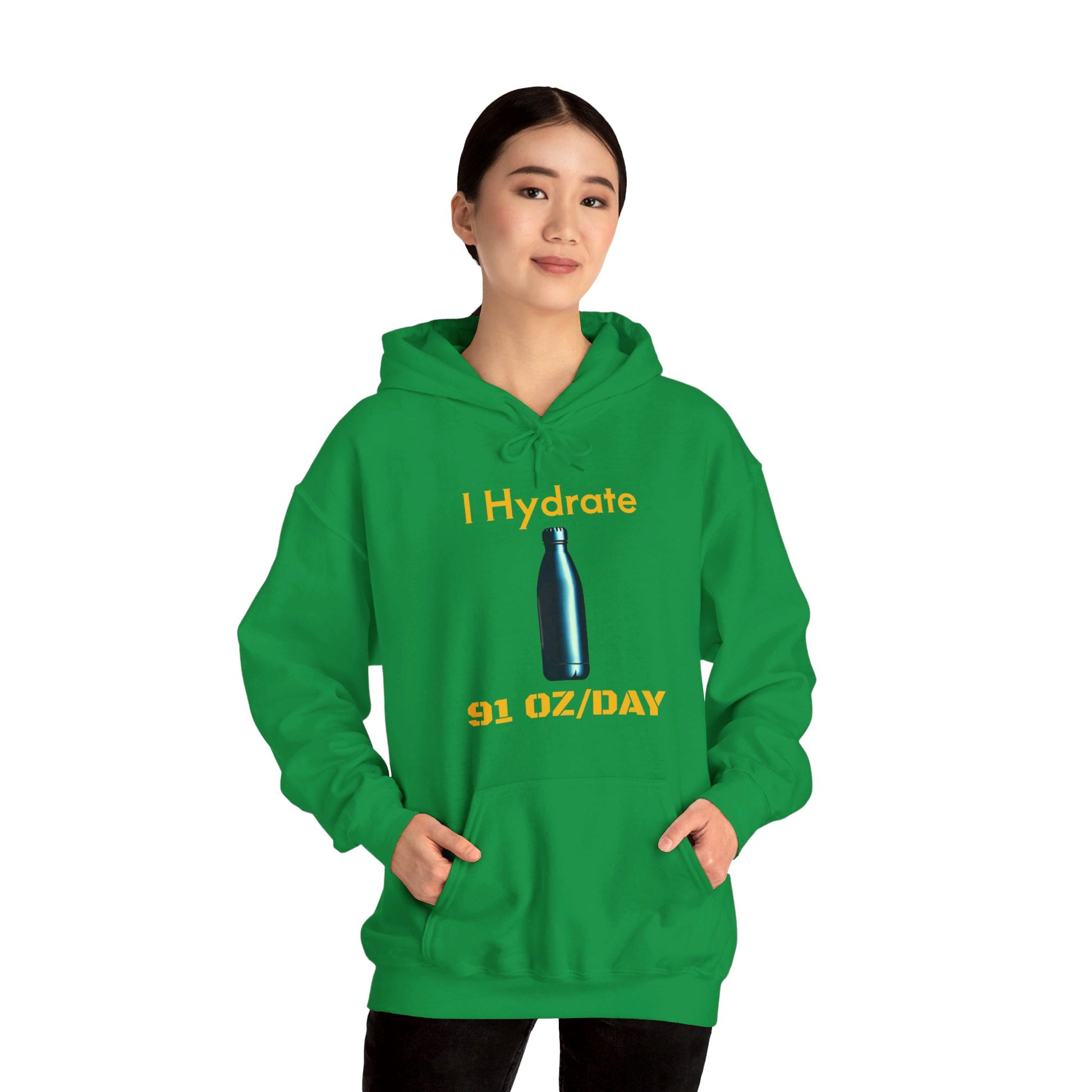 I Hydrate Woman's Hoodie_91 oz/day - My Higher Being